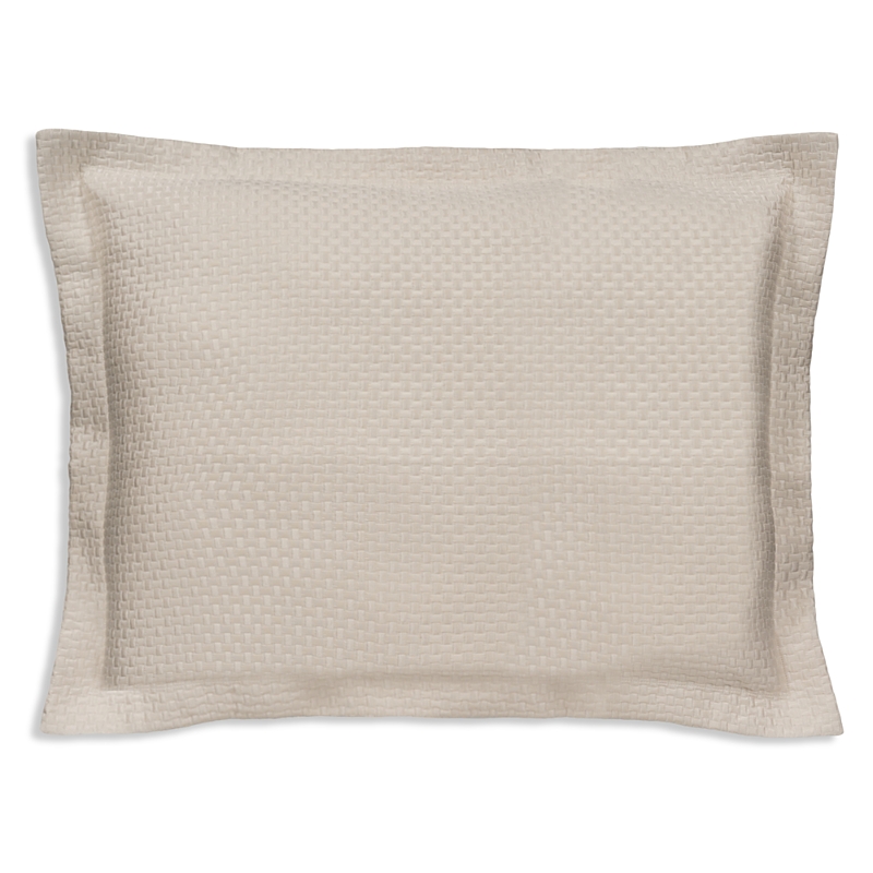 Dea Luxury Linens Villa Seta Cotton-silk Matelasse Standard Sham