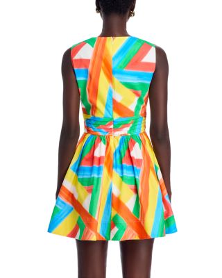 Nikki Multi Stripe Poplin Mini Dress