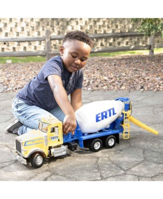 1/16 Big Farm Yellow & Blue Peterbilt Model 367 Cement Mixer Truck - Ages 3+ Years