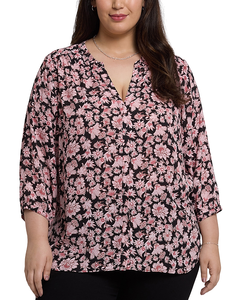 Nydj Plus Pintuck Blouse
