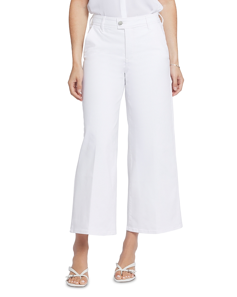 Nydj Mona High Rise Wide Leg Trouser Ankle Jeans in Boardwalk
