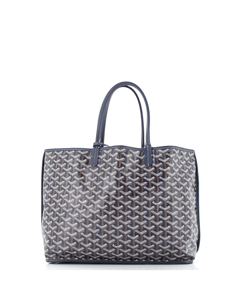 Pre-owned Pre-owned Goyard  Goyard Pm Anjou Reversible Tote Coated Canvas In Blue
