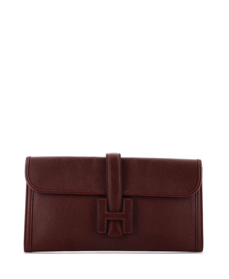 PRE-OWNED HERMES PRE-OWNED HERMES 29 JIGE ELAN CLUTCH EVERCOLOR
