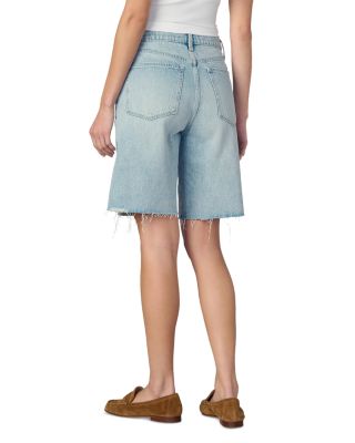 The Ryan High Rise Bermuda Jean Shorts in Gentle