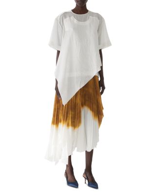 Shantung Crinkled Satin Tee