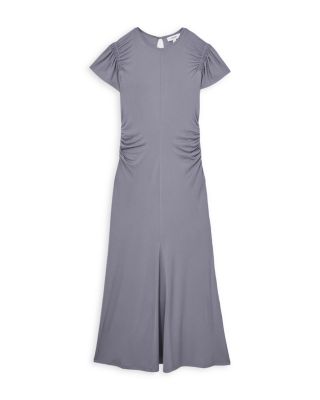 Helia Ruched Sleeved Jersey Dress