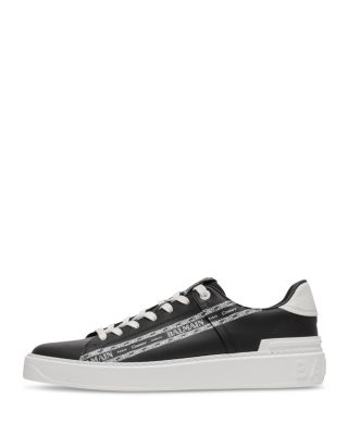 Men's B-Court Chain Logo Lace Up Sneakers