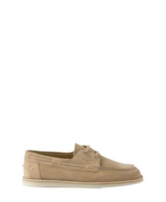 Men's Bleached Suede Boat Shoes