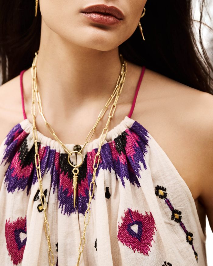 Pela Embroidered Top