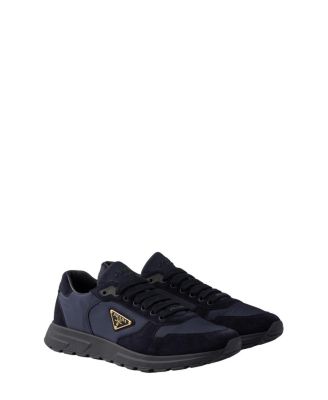 Prada - Men's Prax 2.0 Re-Nylon and Suede Sneakers