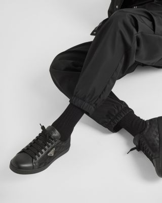 Men's Leather and Re-Nylon Sneakers