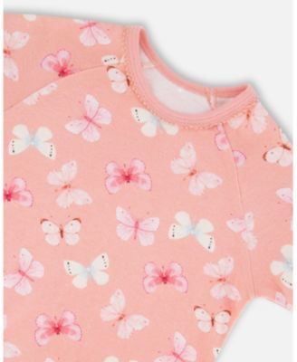 Girls' Organic Cotton Short Sleeve Top and Pant Pajama Set - Little Kid