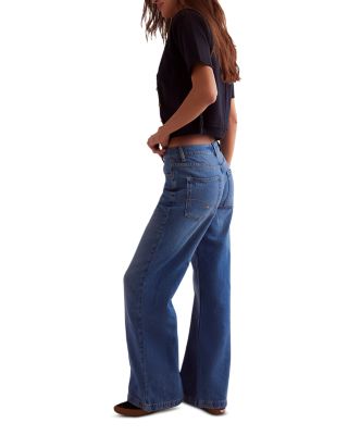 Stride Low Slung Wide Leg Jeans in Walk Away