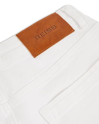 Petites Belinda High Rise Straight Jeans in White