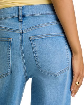 Le Slim Palazzo Long High Rise Jeans in Honeymoon