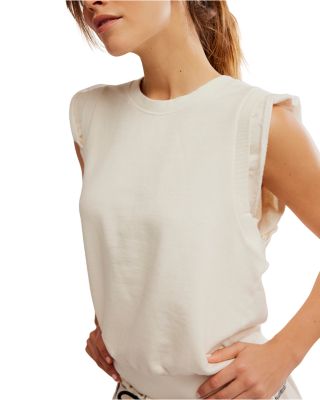 Flutter Sleeveless Sweatshirt