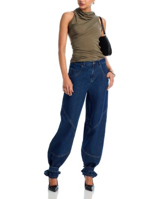 Tre High Rise Jeans in Dark Blue