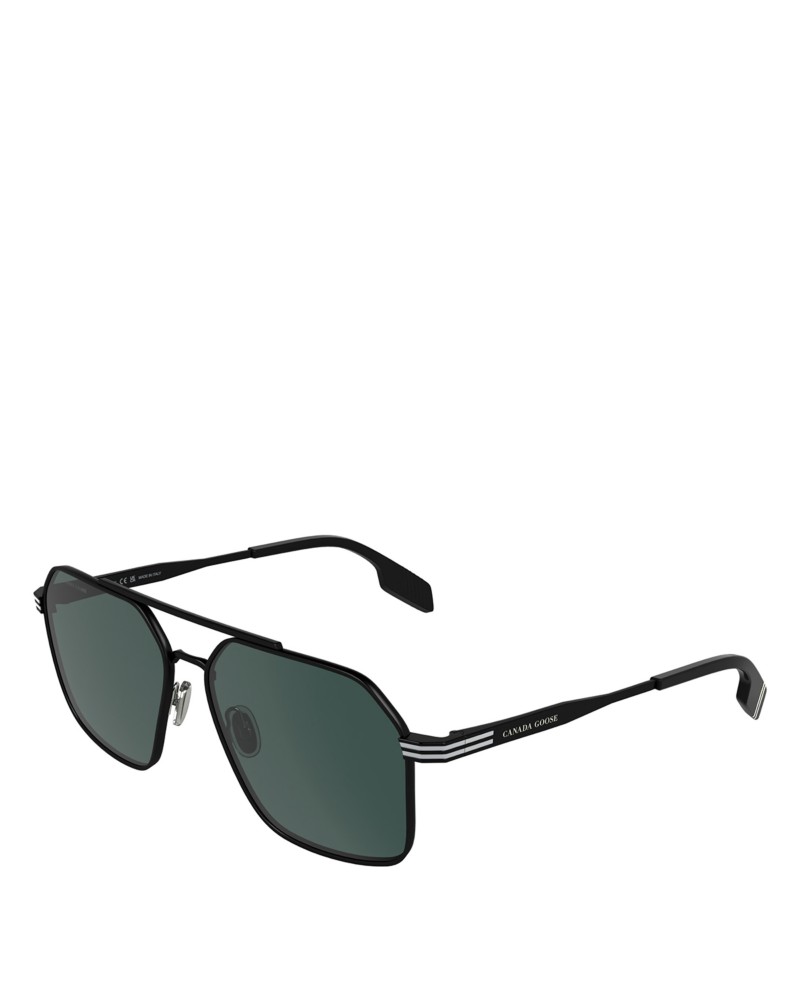 Canada Goose Aviator Sunglasses, 61mm in Matte Black