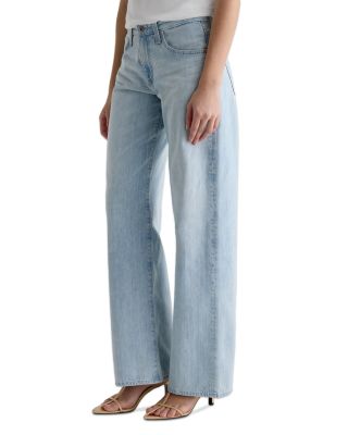 Adria Low Rise Wide Leg Jeans in Sunfaded