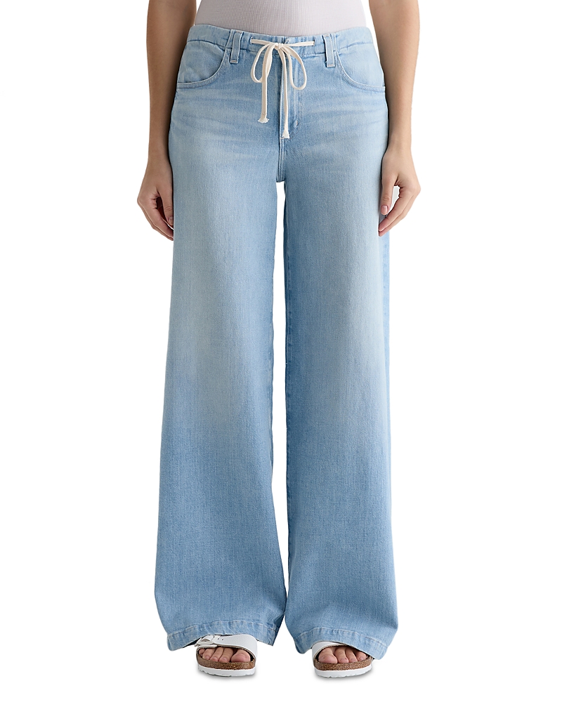 Ag Stella Cinched Low Slung Palazzo in Serendipity