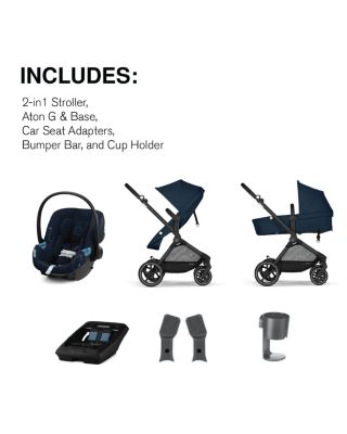 EOS 5-in-1 Travel System Stroller + Lightweight Aton G Infant Car Seat