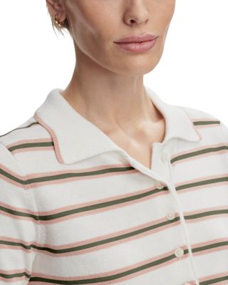 Faustine Striped Polo Top