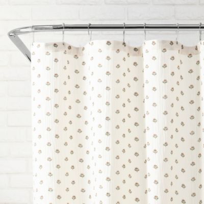 Block Print Gauze Shower Curtain