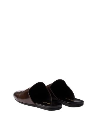 Women's Brushed Leather Mules