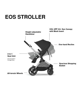 EOS 5-in-1 Travel System Stroller + Lightweight Aton G Infant Car Seat