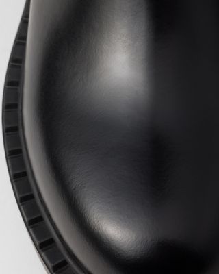  Women's Brushed Leather Chelsea Booties