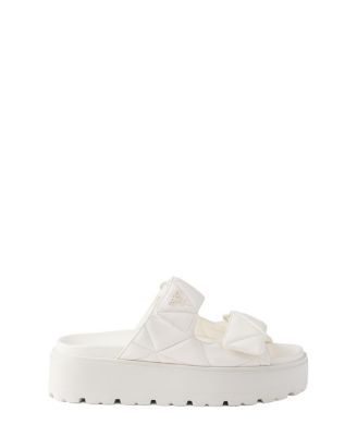 Women's Padded Nappa Leather Slides