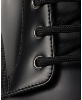 Men's Brushed Leather Combat Boots