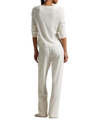 Henley Wide Leg Pajama Set