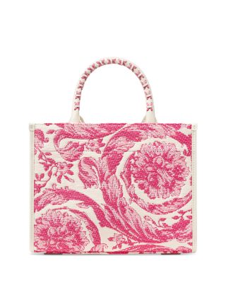 Versace Barocco Athena Raffia Small Tote Bag | Bloomingdale's