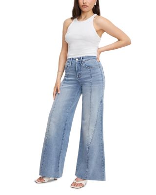 Good Petite Palazzo Jeans in Indigo957