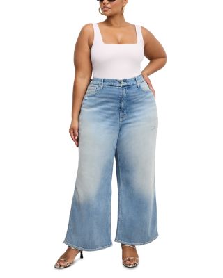 Good Skate Wide Cropped Jeans in Indigo958
