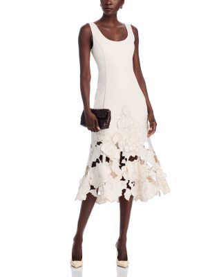 Emily Appliqué Midi Dress - Exclusive