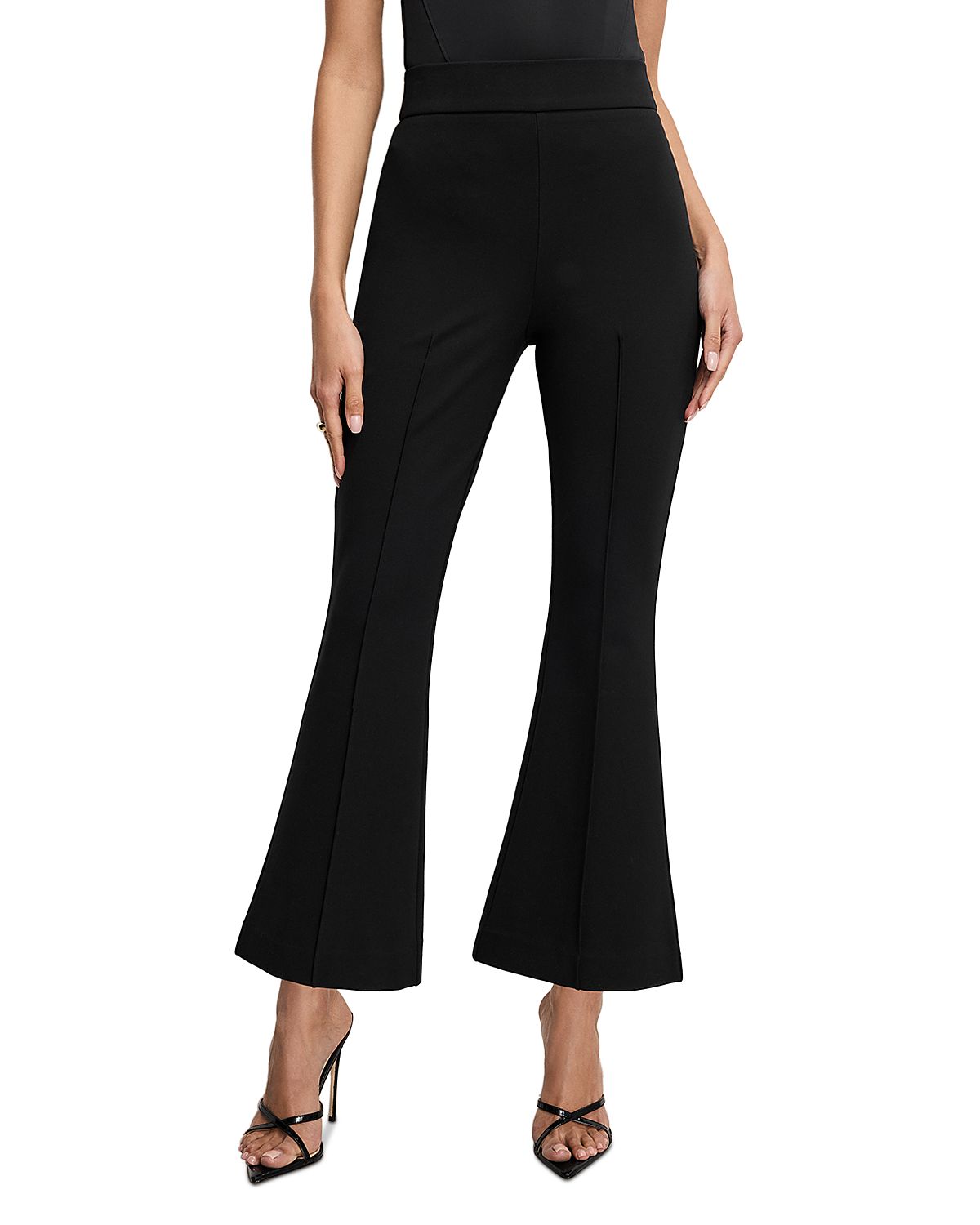 Good American Soft Stretch Ponte Kick Flare Pants