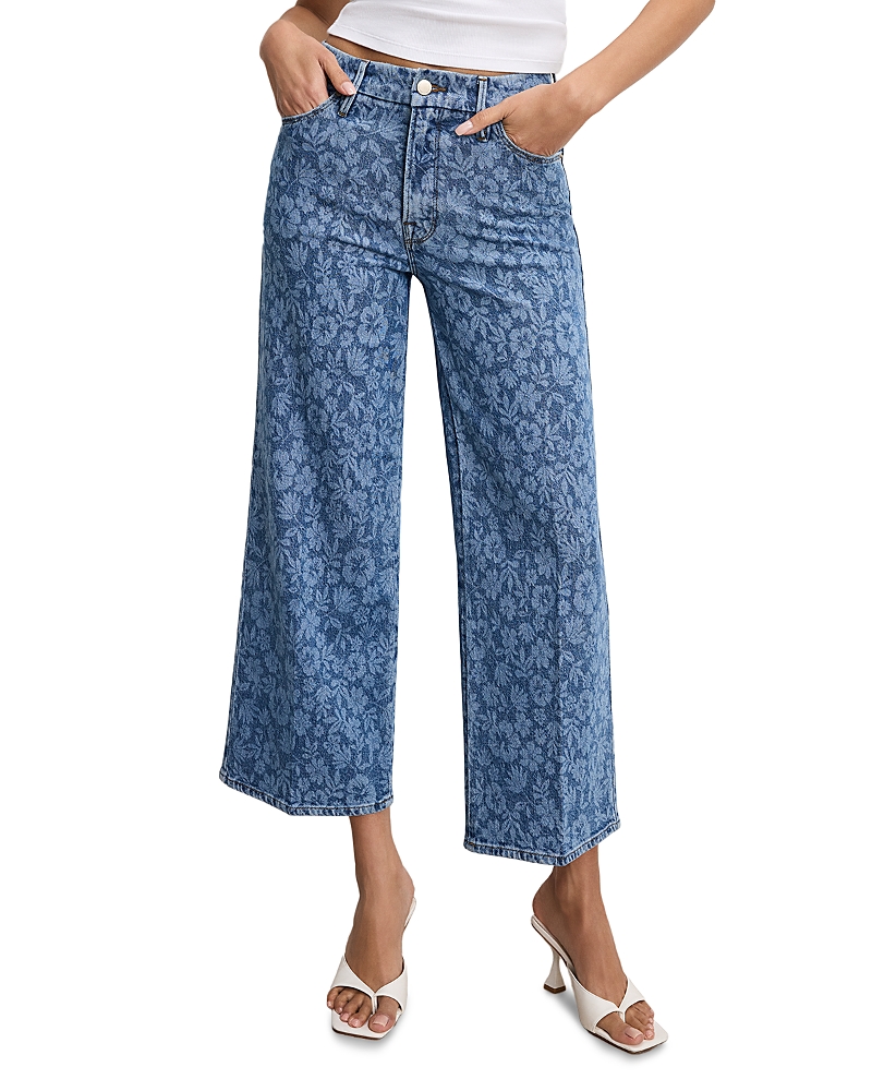 Good American Waist Cropped Palazzo Jeans