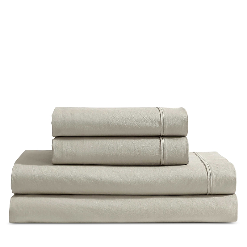 Calvin Klein Washed Percale Cotton Sheet Set, Twin Xl