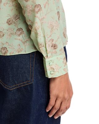 Willa Silk Button Front Top