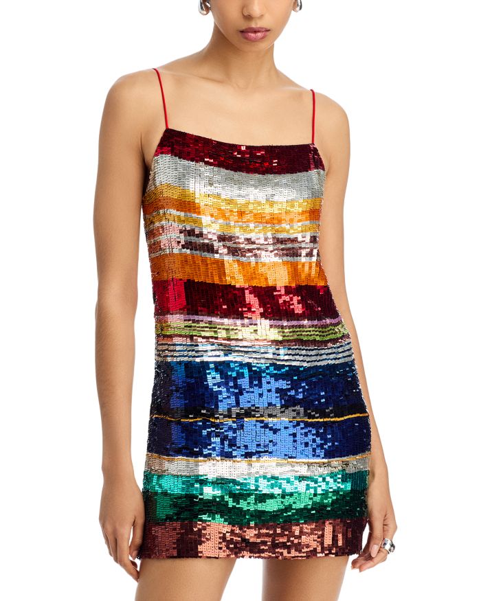 Bridget Sequin Spaghetti Strap Dress