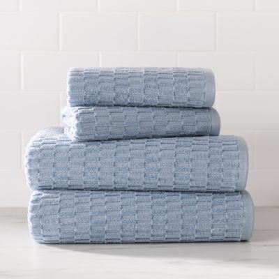 Metro Tile Quick Dry Bath & Hand Towel Set