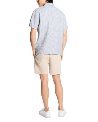  Irving Linen Short Sleeve Shirt in Summer Stripe