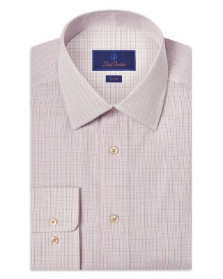 slim fit dress slacks Blue & Green Fine Check Dress Shirt main image 0