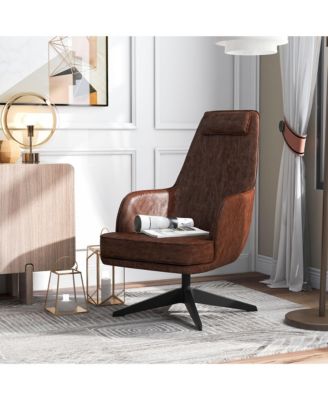 Kava Faux Leather Accent Chair