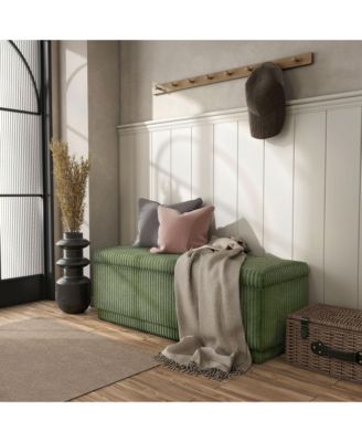 Lyla Chenille Rectangle Storage Bench