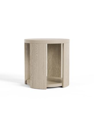 Piez 1-Shelf Round End Table