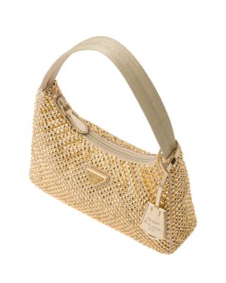 Re-Edition Satin Mini-Bag with Crystals