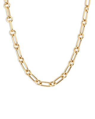 Paperclip Link Chain Necklace in 14K Yellow Gold, 18"